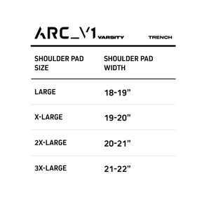 ARC_V1 VARSITY SHOULDER PADS – TRENCH