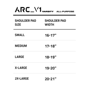ARC_V1 VARSITY SHOULDER PADS – ALL-PURPOSE